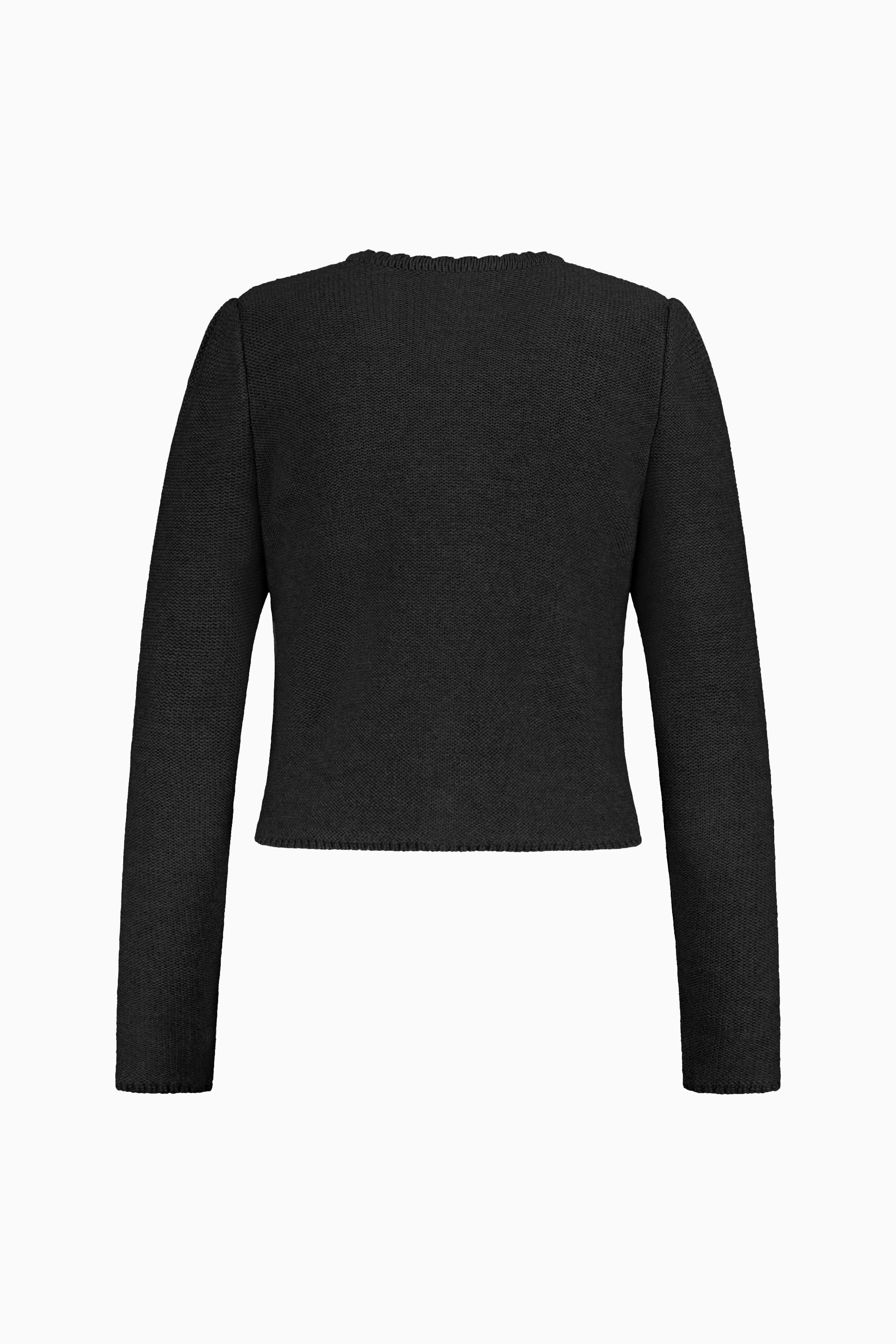 gottseidank-damenstrickjacke-mirl-stehkragen-mit-puffarm-2 image 2