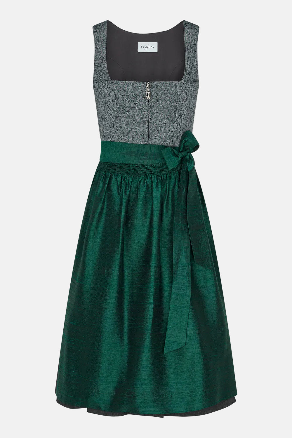 felicitas-damen-dirndl-deleila-70-cm-anthrazit-jacquard-mieder image 1