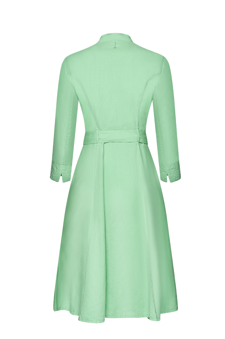 g-ssl-patiniertes-kleid-baumwollkleid-mit-leinen-in-blau image 2