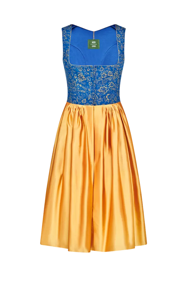 g-ssl-golddirndl-dirndl-70-blau-gold-seide-leinen image 1