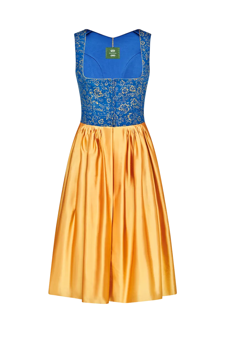 g-ssl-golddirndl-dirndl-70-blau-gold-seide-leinen image 1