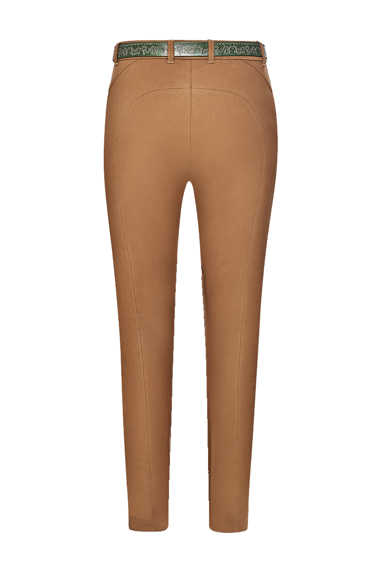 g-ssl-stiefelhose-damen-hose-baumwolle-braun-schmal image 2