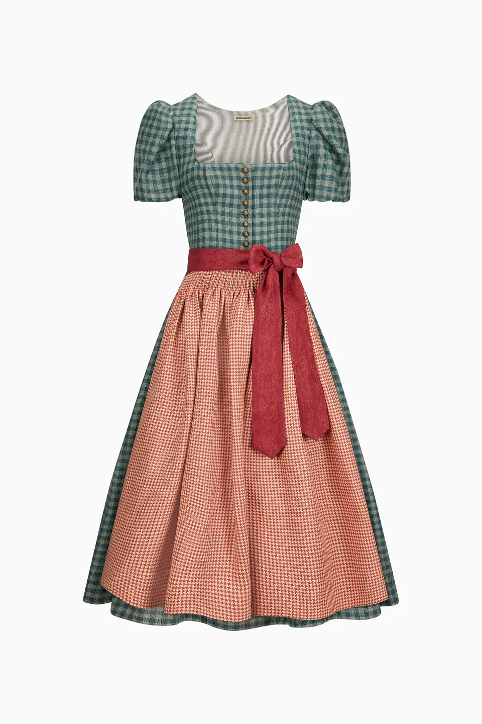 gottseidank-dirndl-laura-mit-geradem-ausschnitt-und-kurzem-puffarm image 1