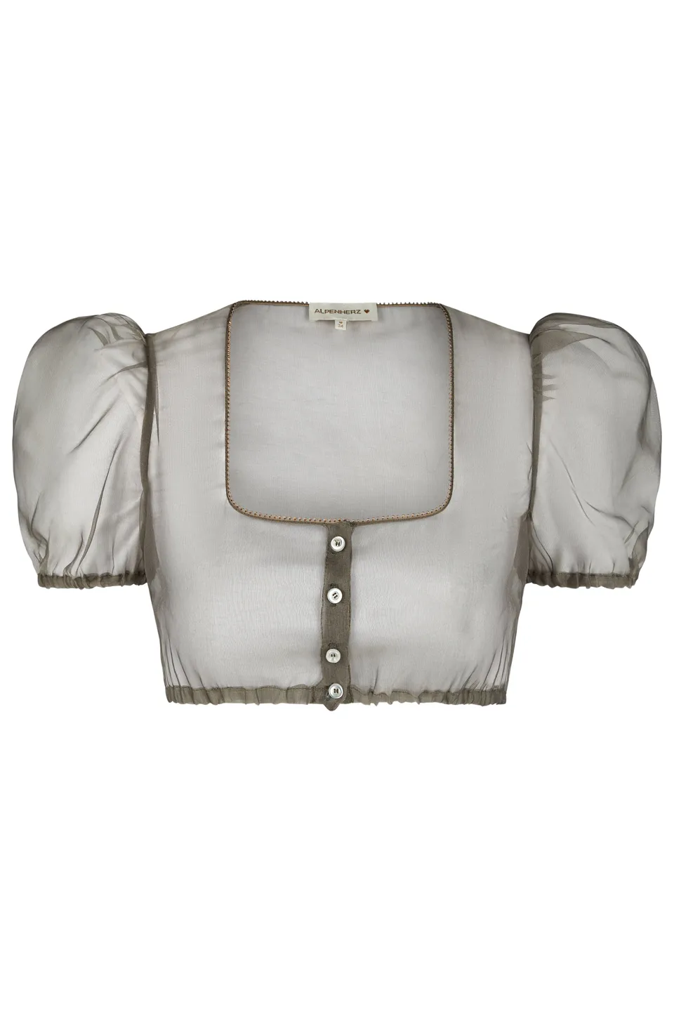 alpenherz-bluse-sarah-chiffon-mini-puff-beige-dirndlbluse image 1