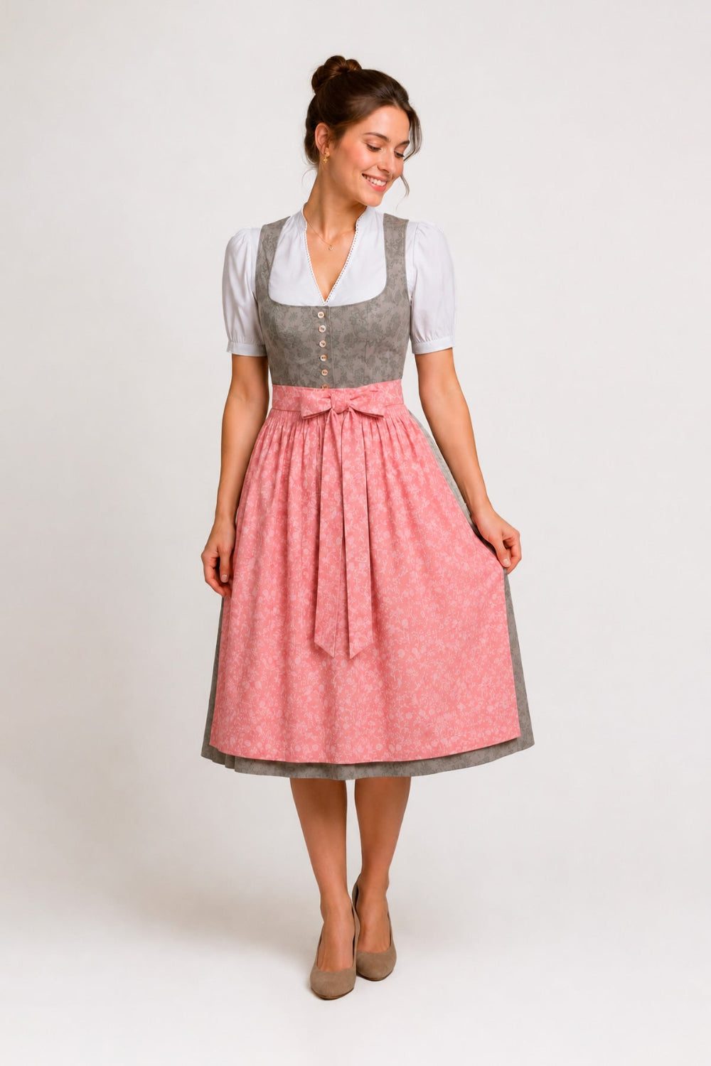 felicitas-damen-dirndl-dorothea-baumwolldirndl-rosa image 1