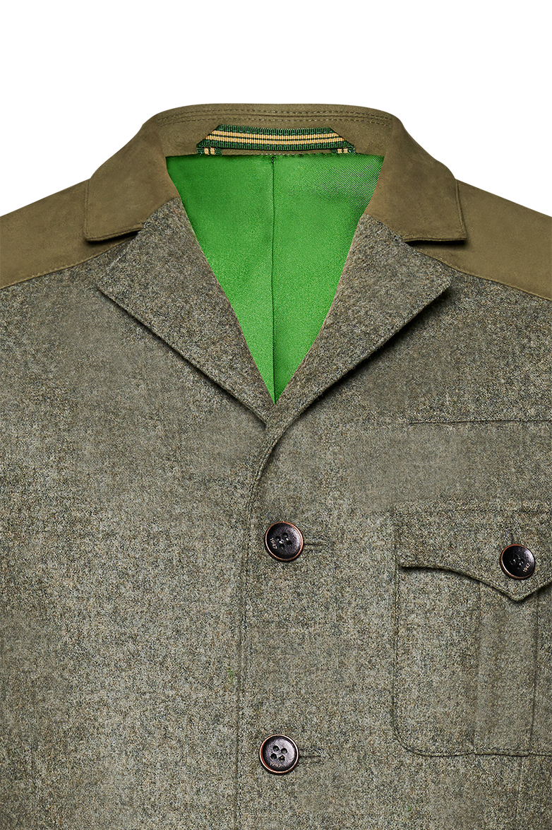 g-ssl-pirschjacke-lodenjacke-f-r-jagd-herren-gr-n-mit-seidenfutter image 3