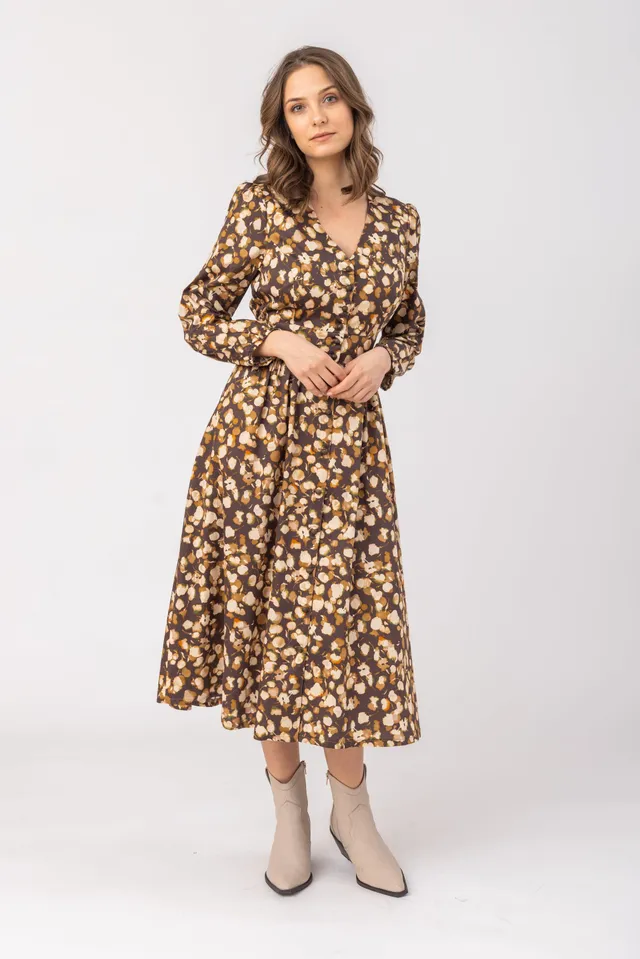 felicitas-damen-kleid-karlinda-print-knopfkleid image 1