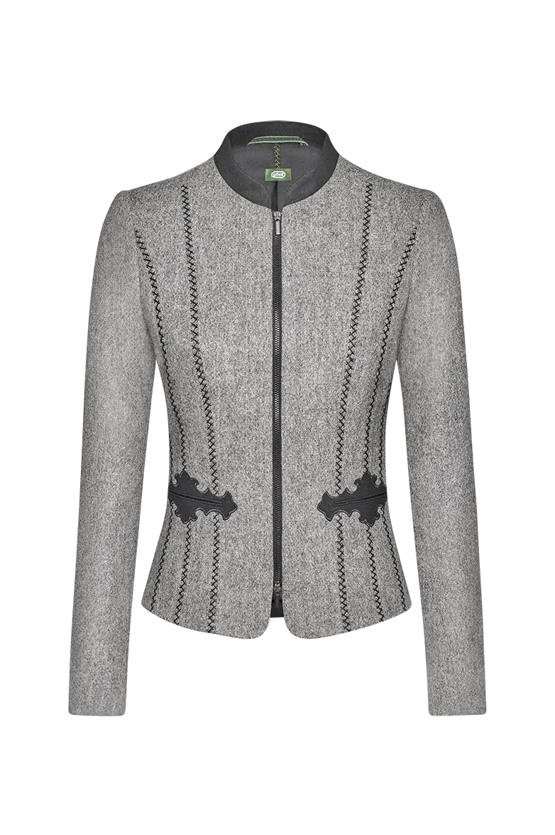 g-ssl-leichte-schladminger-jacke-damen-loden-grau-schwarz image 1