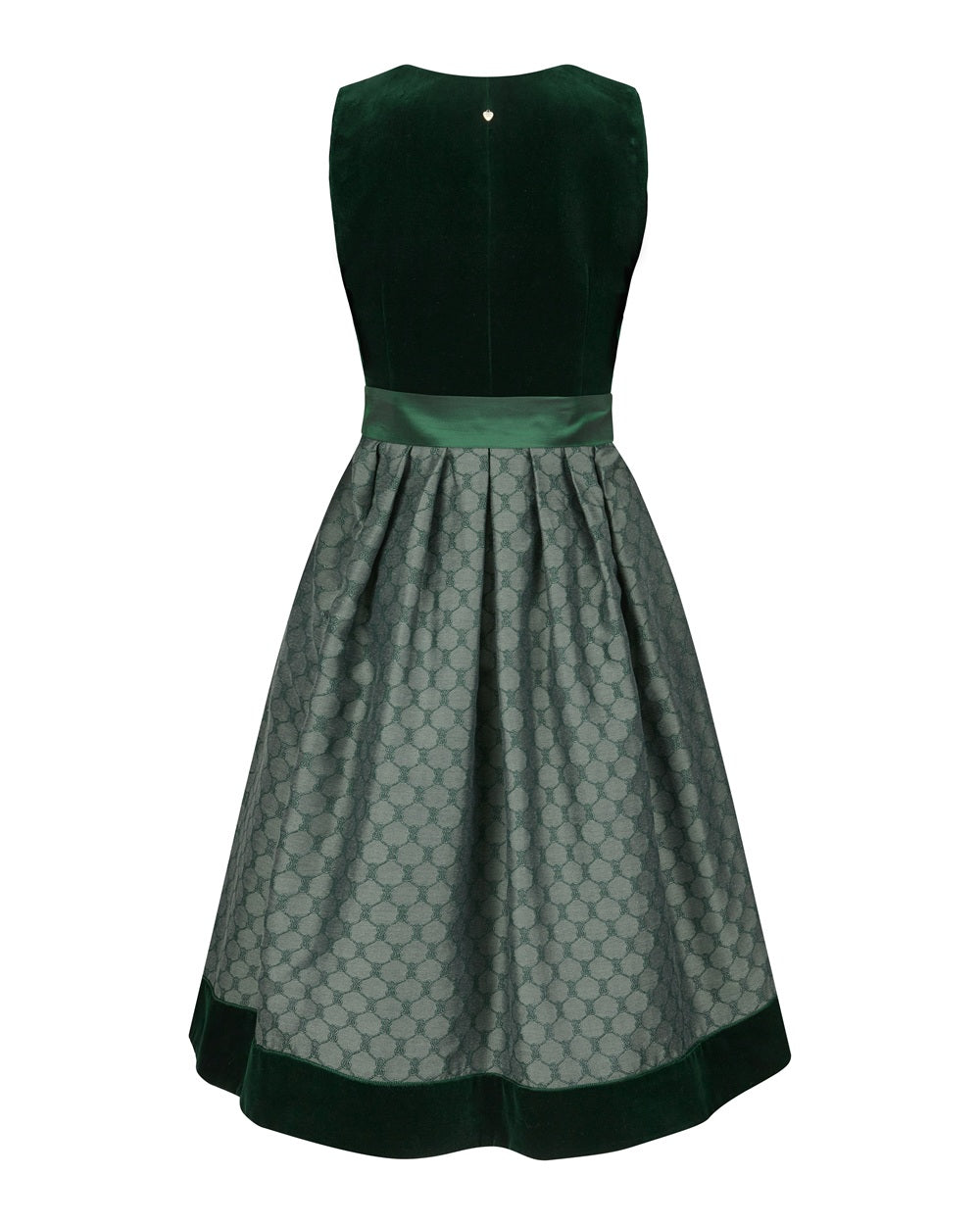 alpenherz-samtdirndl-mona-mit-abnehmbarem-puffarm-in-tannengr-n image 4