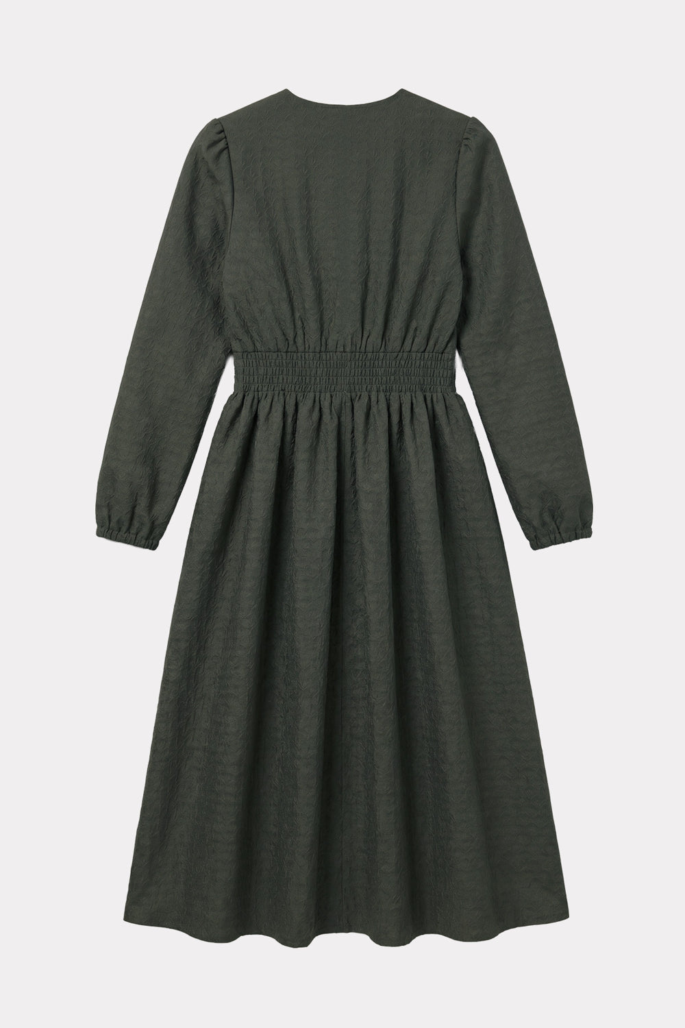 felicitas-karlinda-damen-kleid-jacquard-v-ausschnitt image 2