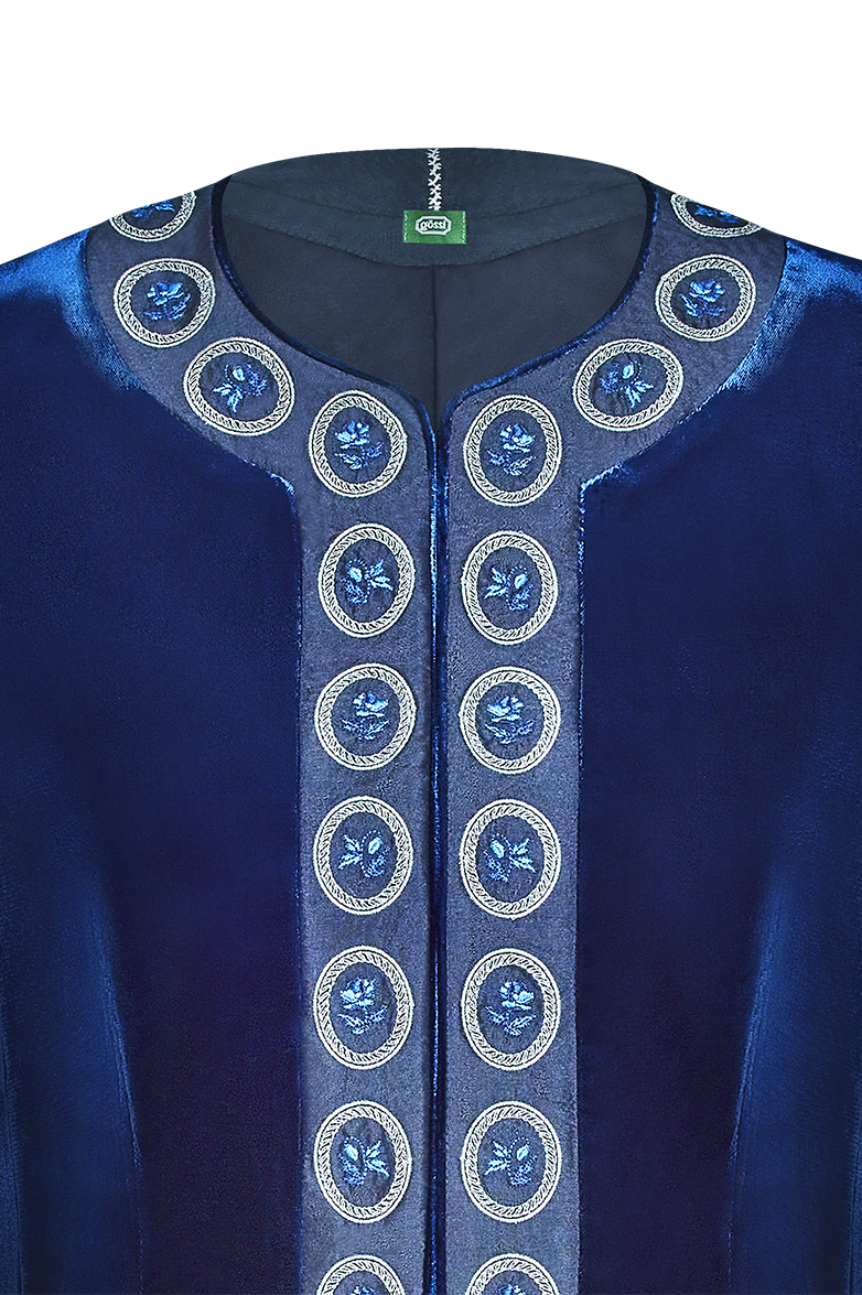 g-ssl-medaillon-jacke-aus-viskosesamt-blau-mit-seidenfutter image 3