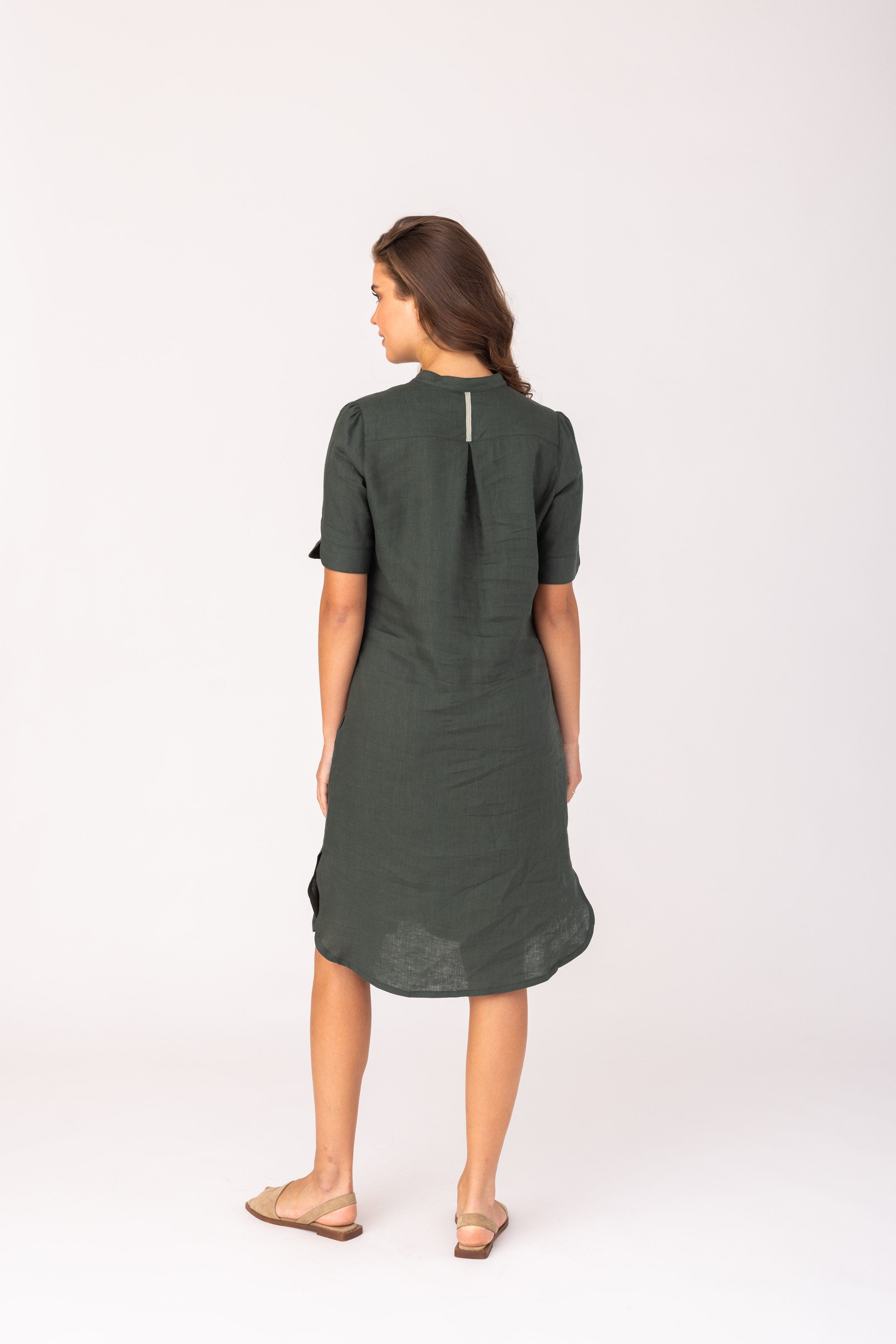 felicitas-damen-kleid-kleo-leinen-blusenkleid image 3