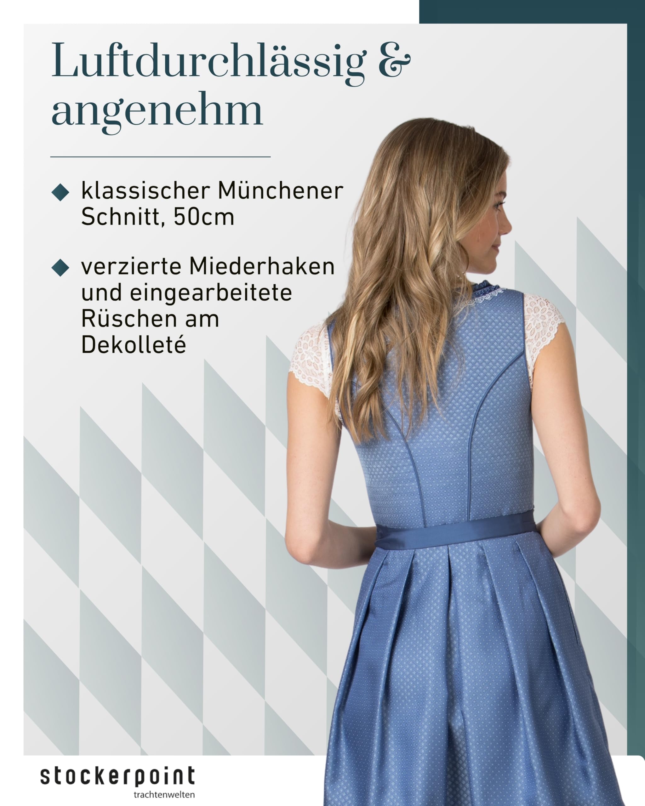 stockerpoint-dirndl-beliva-blau-jacquard-spitzensch-rze image 4