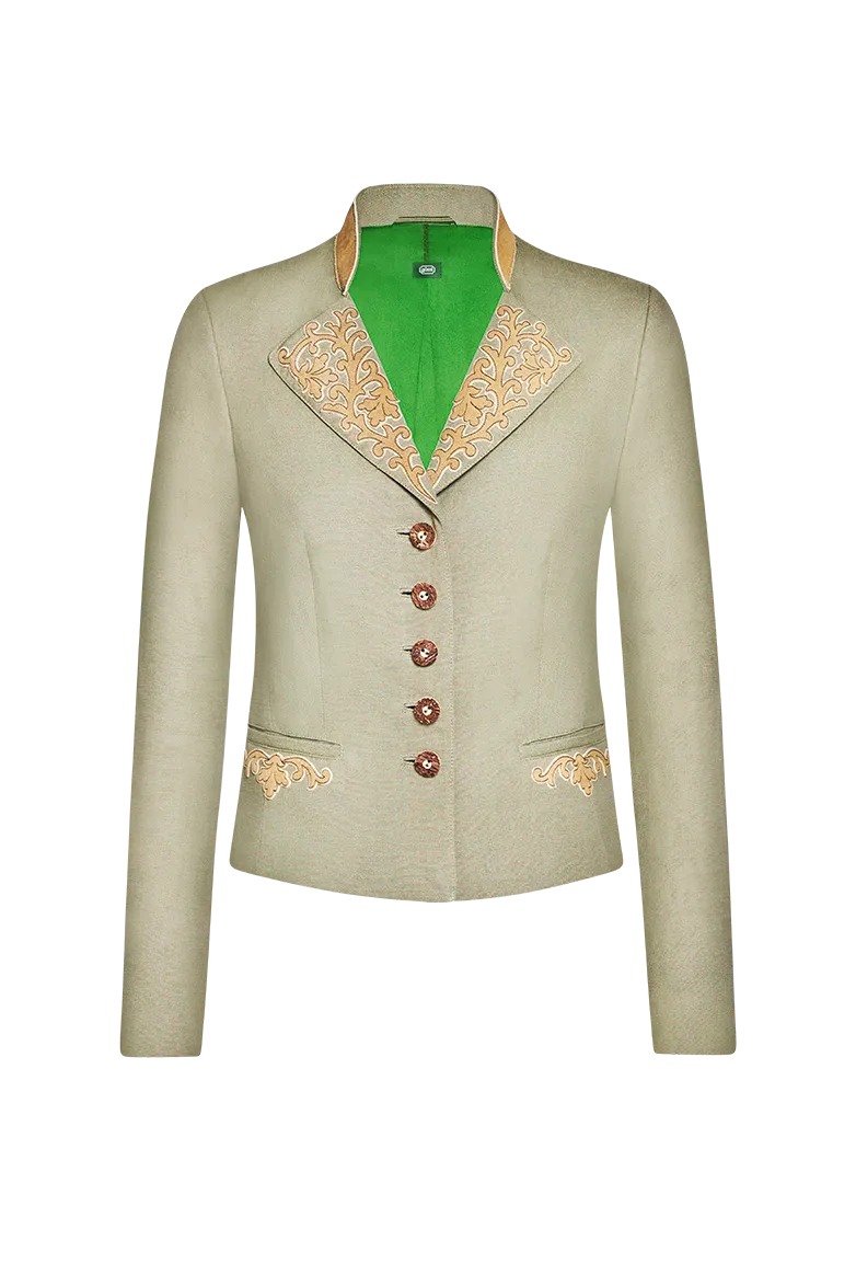 g-ssl-ischlerjacke-damen-j-gerleinen-jacke-mit-hirschleder image 1