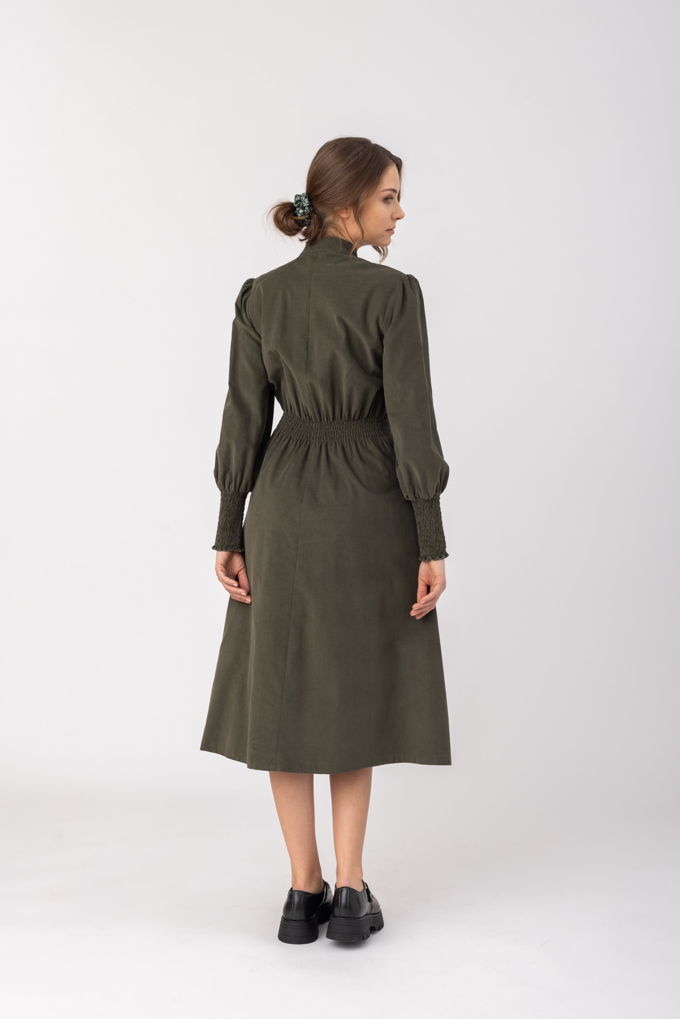 felicitas-damen-kleid-kaylie-flanellkleid-mit-smokbund image 2