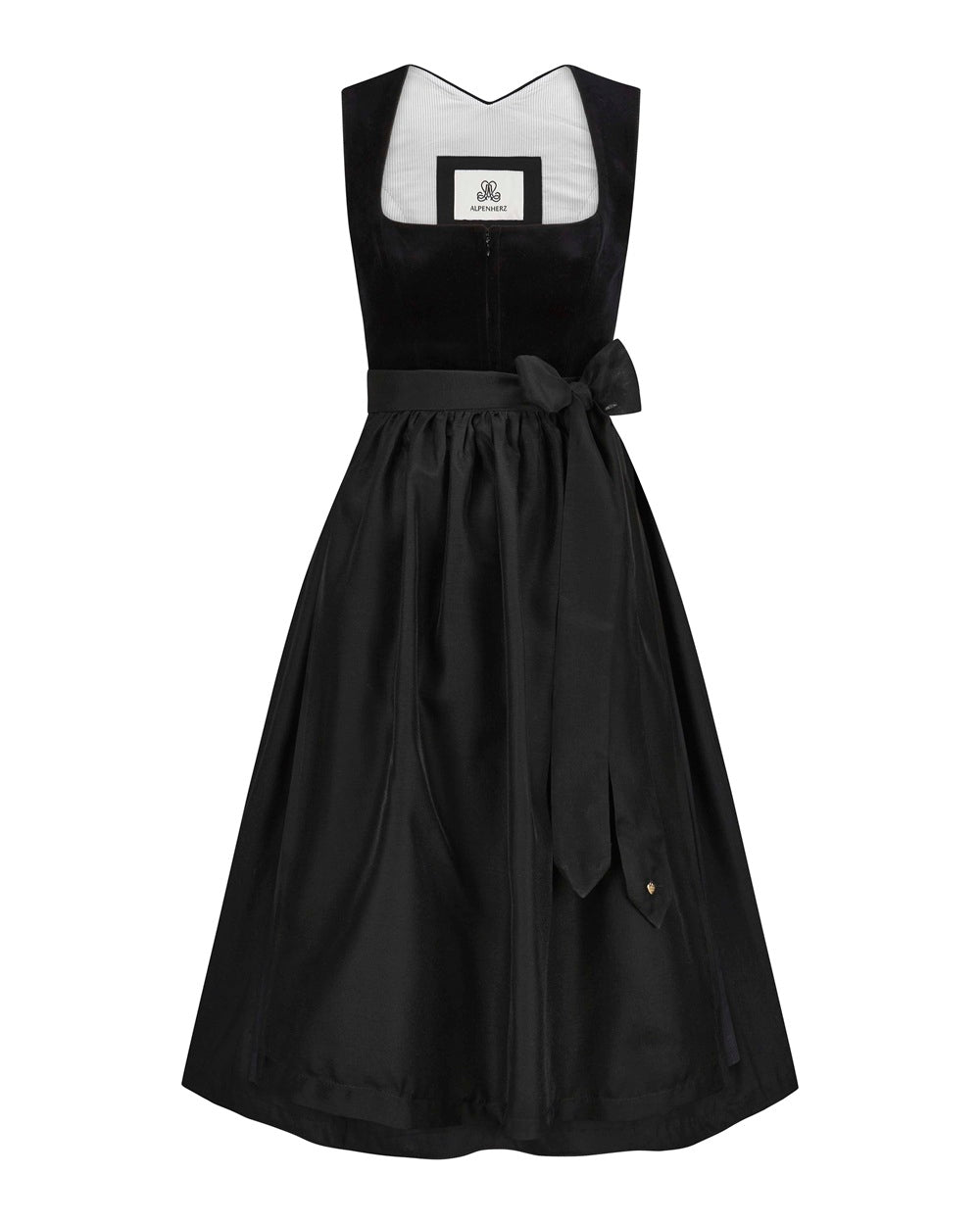 alpenherz-dirndl-clara-samtmieder-mit-2-sch-rzen image 3
