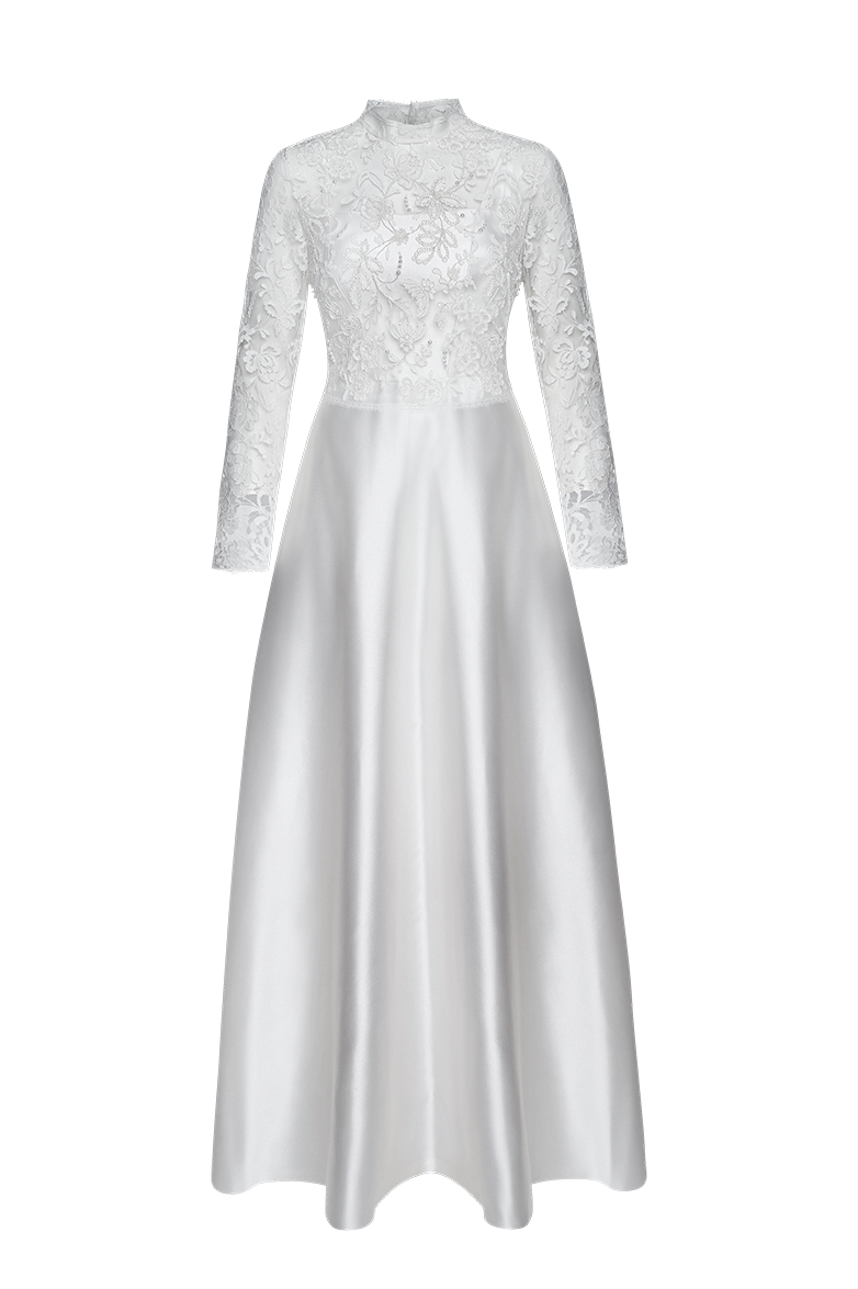 g-ssl-hochzeitskleid-einmal-im-leben-so-sch-n-reinseiden-duchesse-spitze image 1