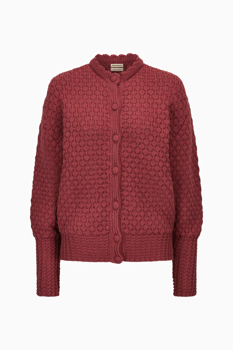 gottseidank-damenstrickjacke-paula-mit-perlmuster image 1