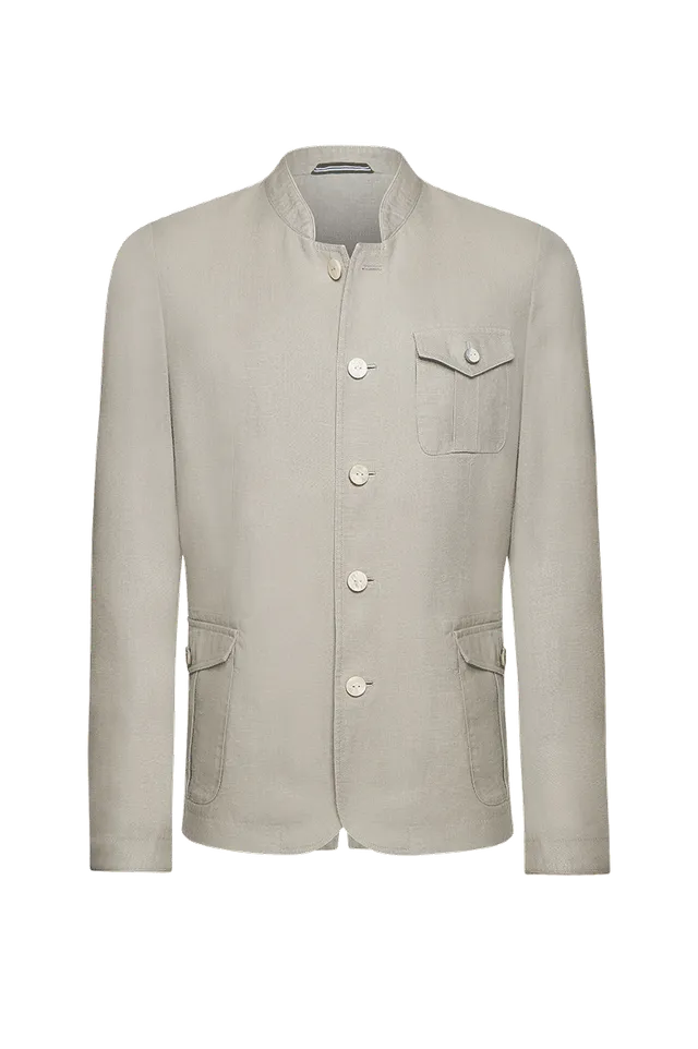 g-ssl-gewaschene-leinenjacke-herren-trachtenjacke-natur-mit-seidenfutter image 1