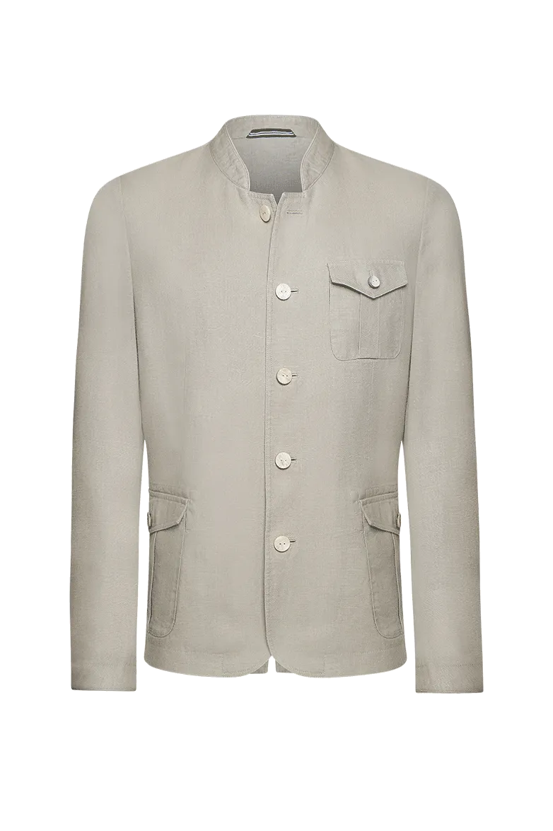 g-ssl-gewaschene-leinenjacke-herren-trachtenjacke-natur-mit-seidenfutter image 1