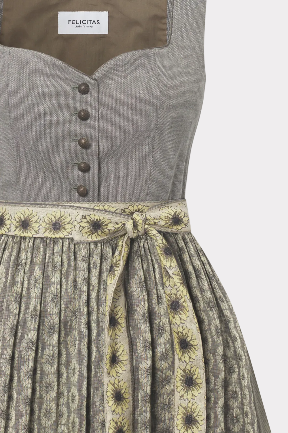 felicitas-damen-dirndl-dillie-oliv-stretch-bamboo-jacquard-dirndl image 5