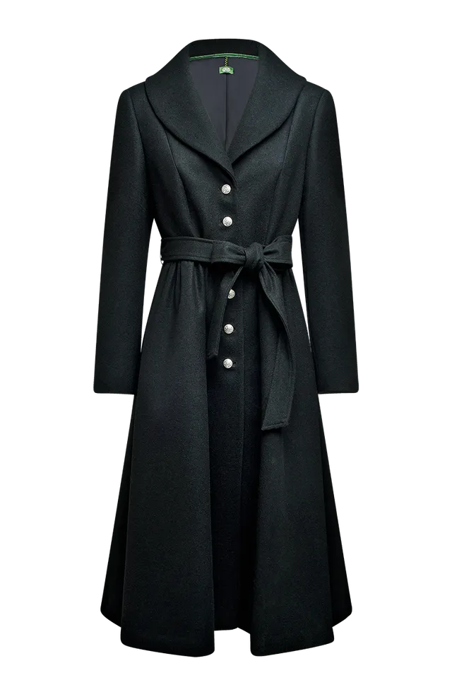g-ssl-dirndlmantel-grau-schwarz-trachtenmantel-damen image 1