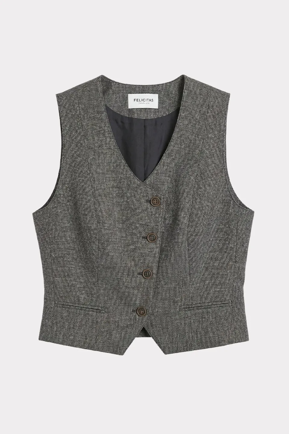 felicitas-damen-weste-wanessa-jacquard-kurz-asymmetrisch image 1