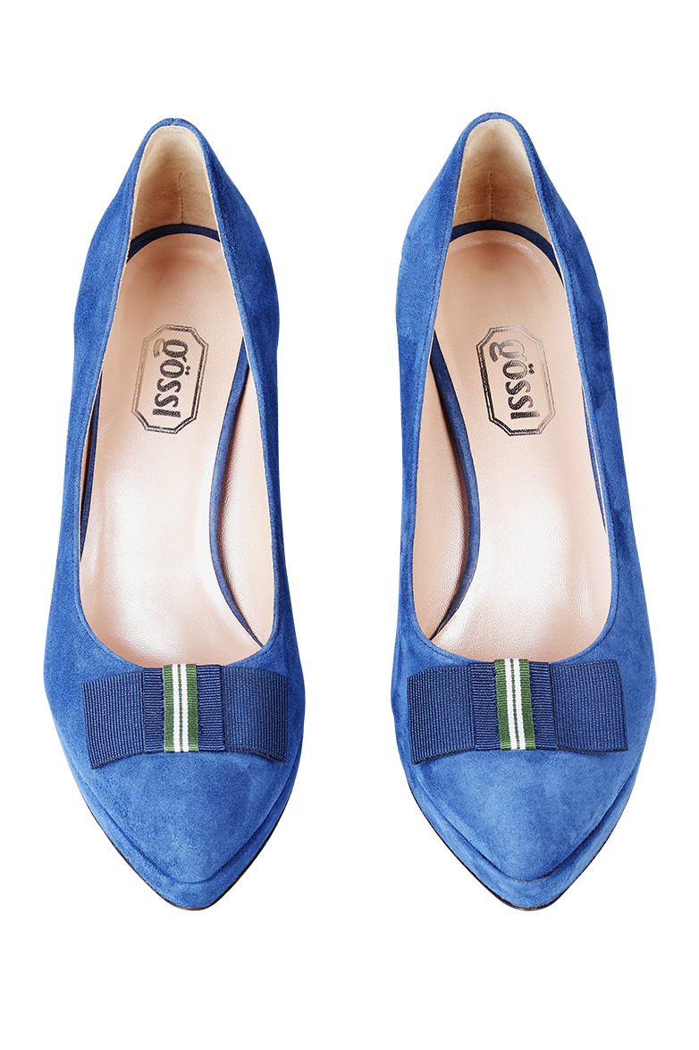 g-ssl-hoch-hinaus-high-heels-gr-n-veloursleder-mit-lampassenschleife image 1