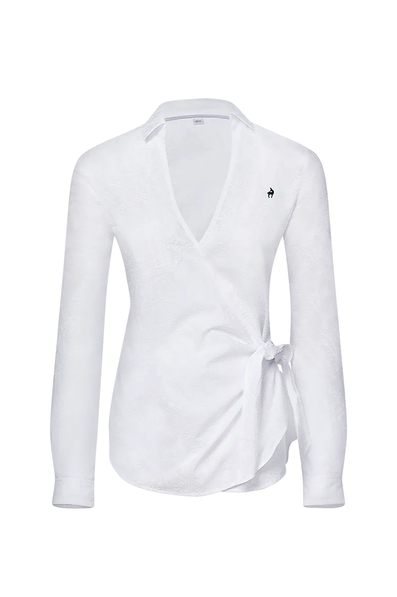 g-ssl-wickelbluse-damen-baumwolle-bestickt-mit-bindeb-ndern image 1
