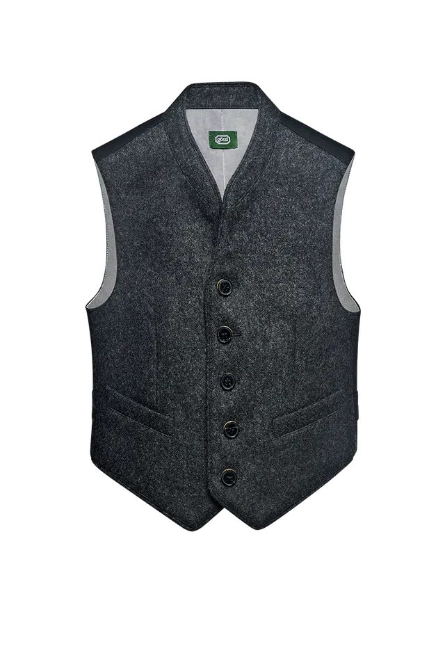 g-ssl-gilet-f-r-buben-kinder-trachten-gilet-grau-schwarz image 1