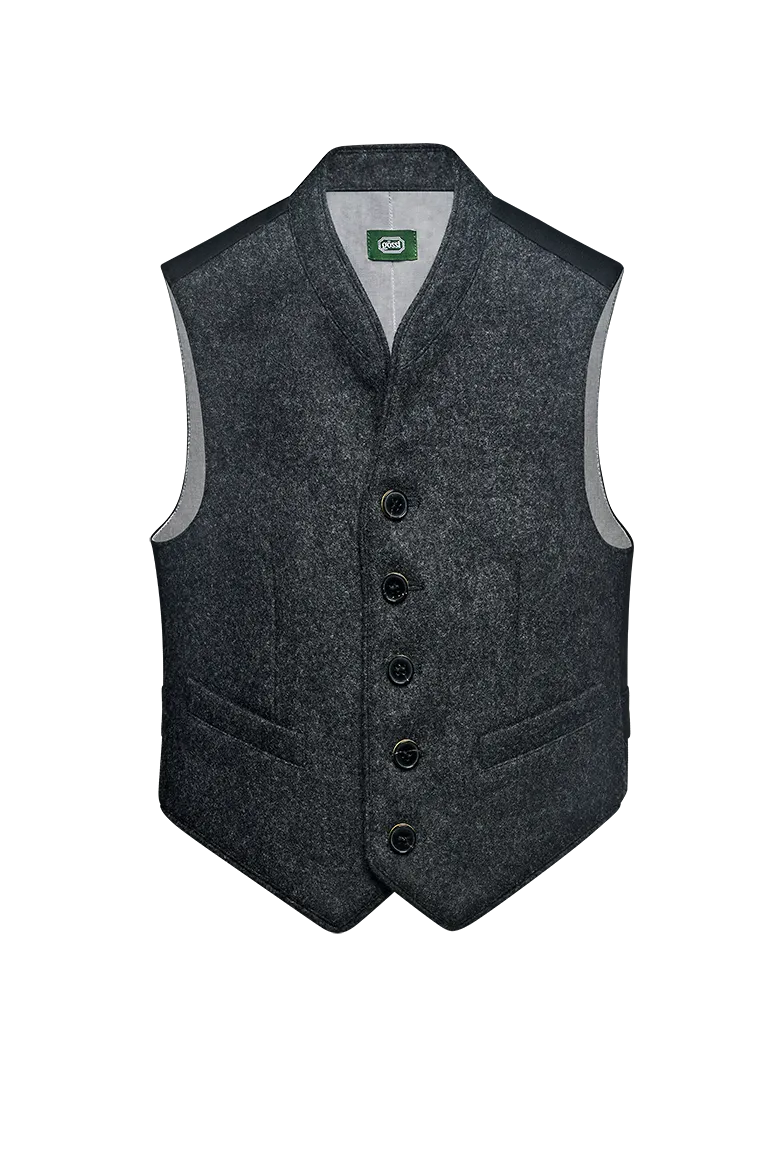 g-ssl-gilet-f-r-buben-kinder-trachten-gilet-grau-schwarz image 1
