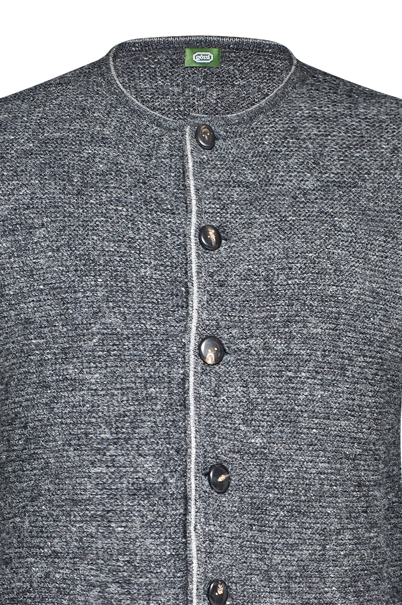 g-ssl-traditionelle-strickjacke-herren-aus-lungauer-schurwolle-grau-schwarz image 2