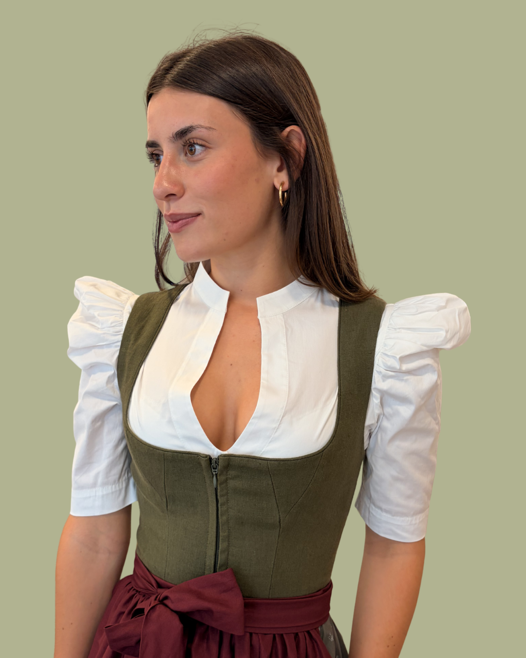 alpenherz-dirndlbluse-elena-baumwolle-stehkragen image 1