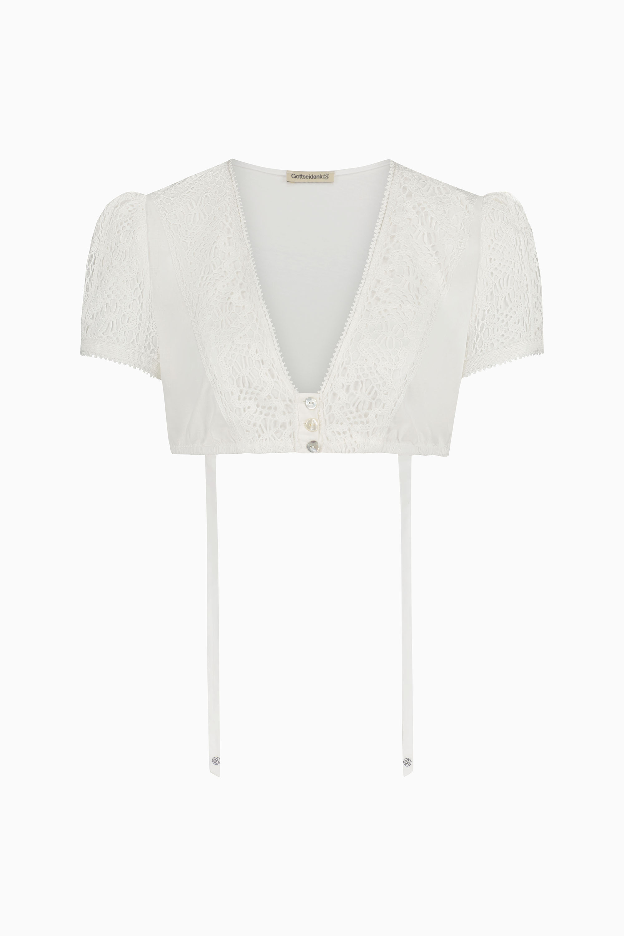 gottseidank-dirndlbluse-liesbeth-v-ausschnitt-mit-spitze image 1
