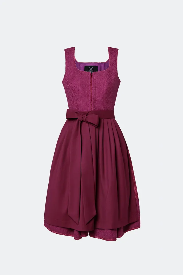 traumtrachten-designerdirndl-amalie-mit-tweedmieder-in-lila image 1