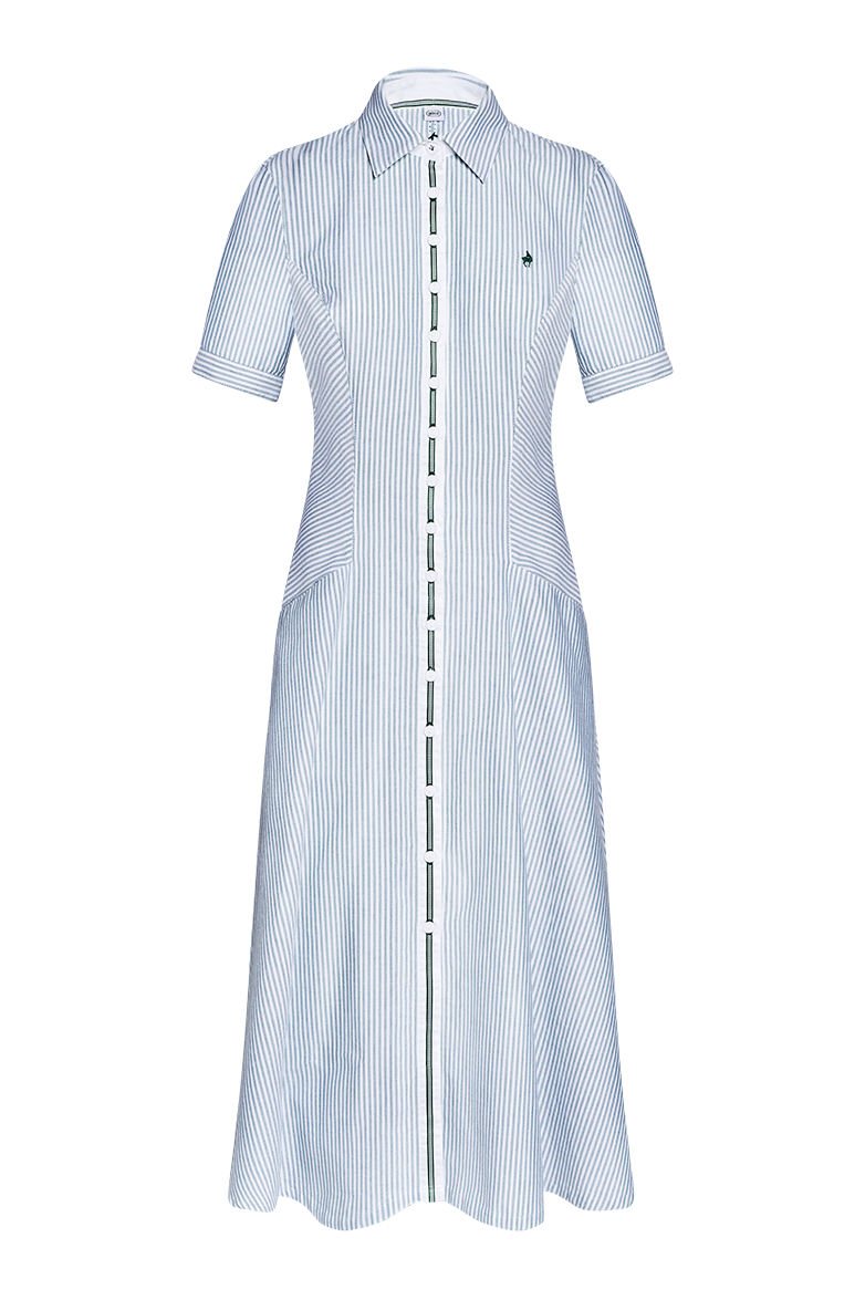 g-ssl-hemdblusenkleid-im-g-ssl-streif-aus-baumwolle image 1