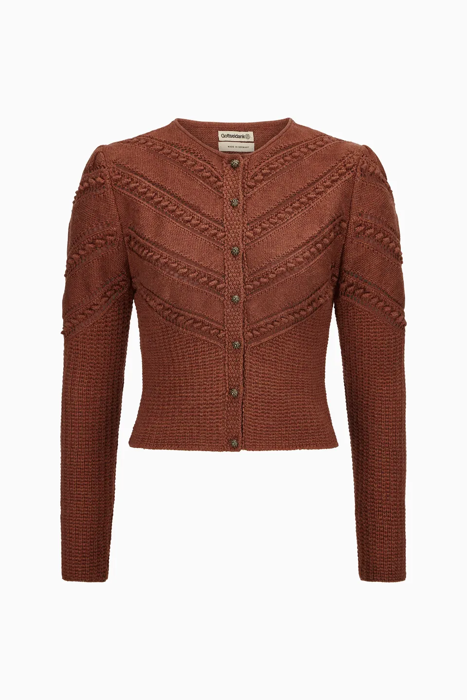 gottseidank-damenstrickjacke-ophelia-zopfmuster-kastenform image 1