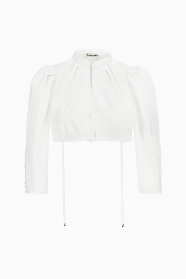 gottseidank-dirndlbluse-rebecca-mit-stehkragen-und-puff-rmel image 1