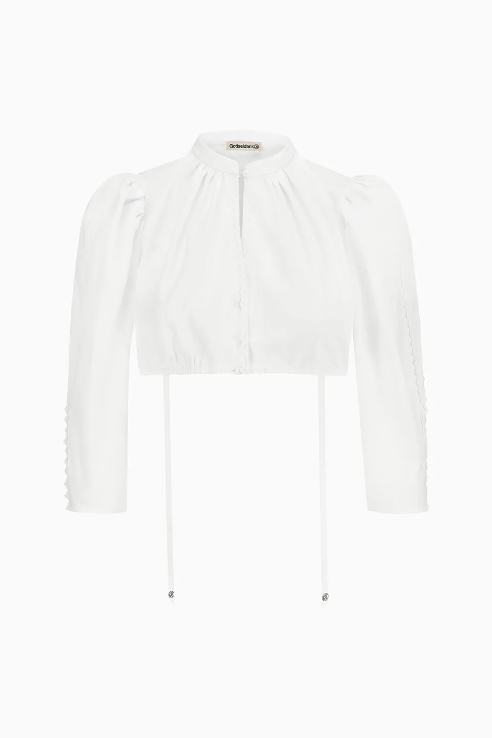 gottseidank-dirndlbluse-rebecca-mit-stehkragen-und-puff-rmel image 1