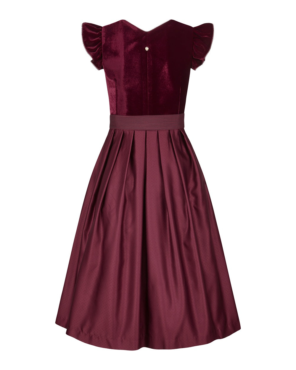 alpenherz-dirndl-rubina-wet-velvet-rot-samt-mieder image 4
