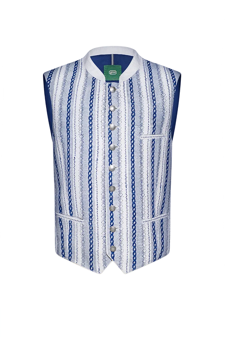 g-ssl-gilet-handdruck-leinen-blaudruck-blau-herren image 1