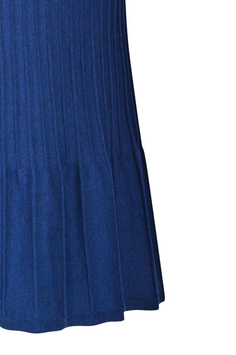 g-ssl-tailliertes-strickkleid-damen-baumwolle-blau-ajourmuster image 6