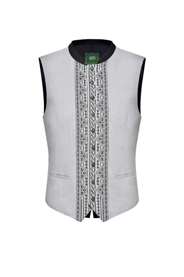 g-ssl-gilet-geometrisch-gemustert-bauernleinen-natur-herren image 1