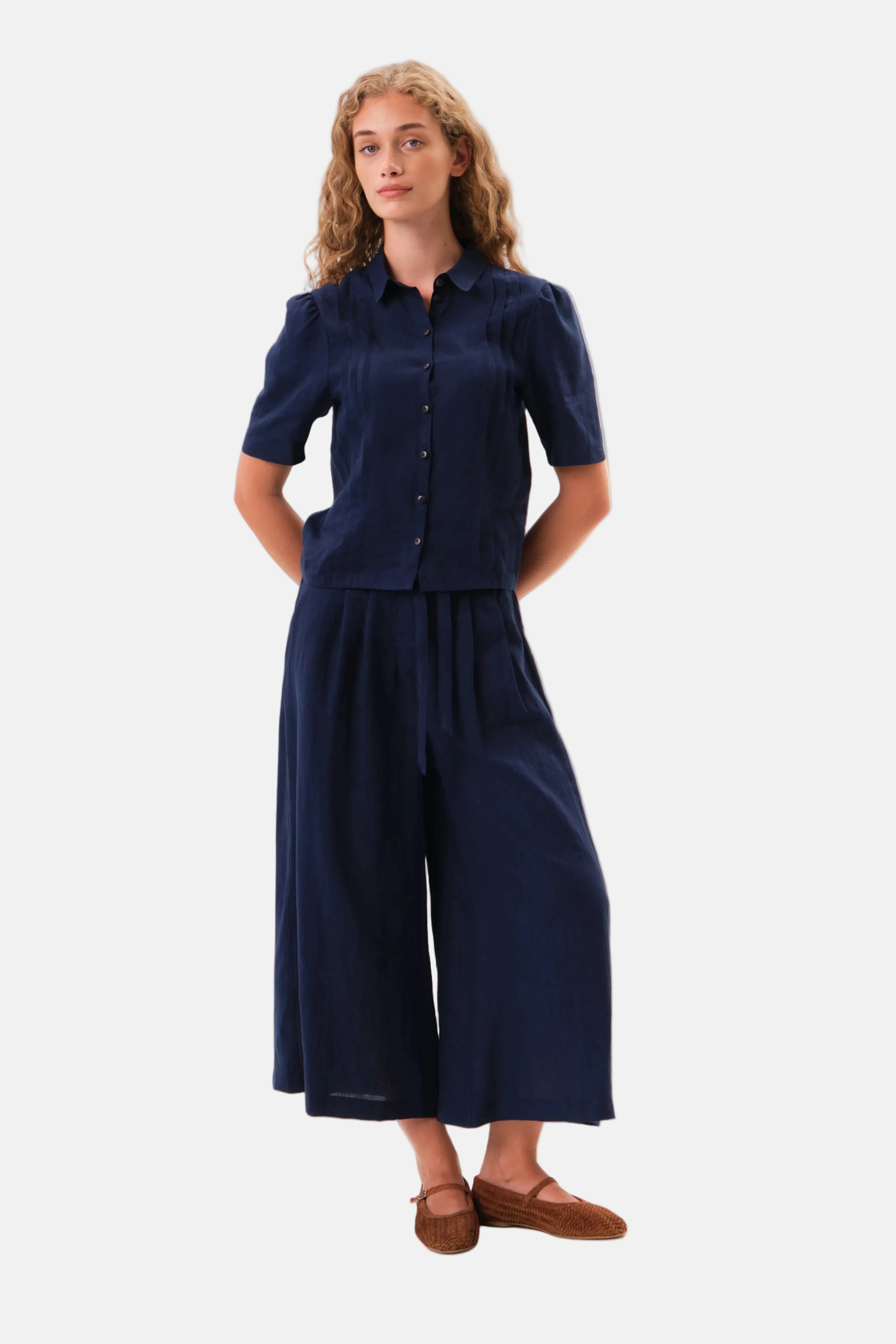 felicitas-damen-bluse-bettine-leinen-viskose-kurz-k-rpernah image 4