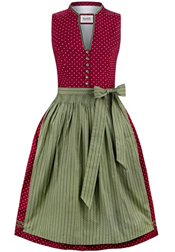 stockerpoint-bella-midi-dirndl-bordeaux-blumendruck-1er-pack image 7
