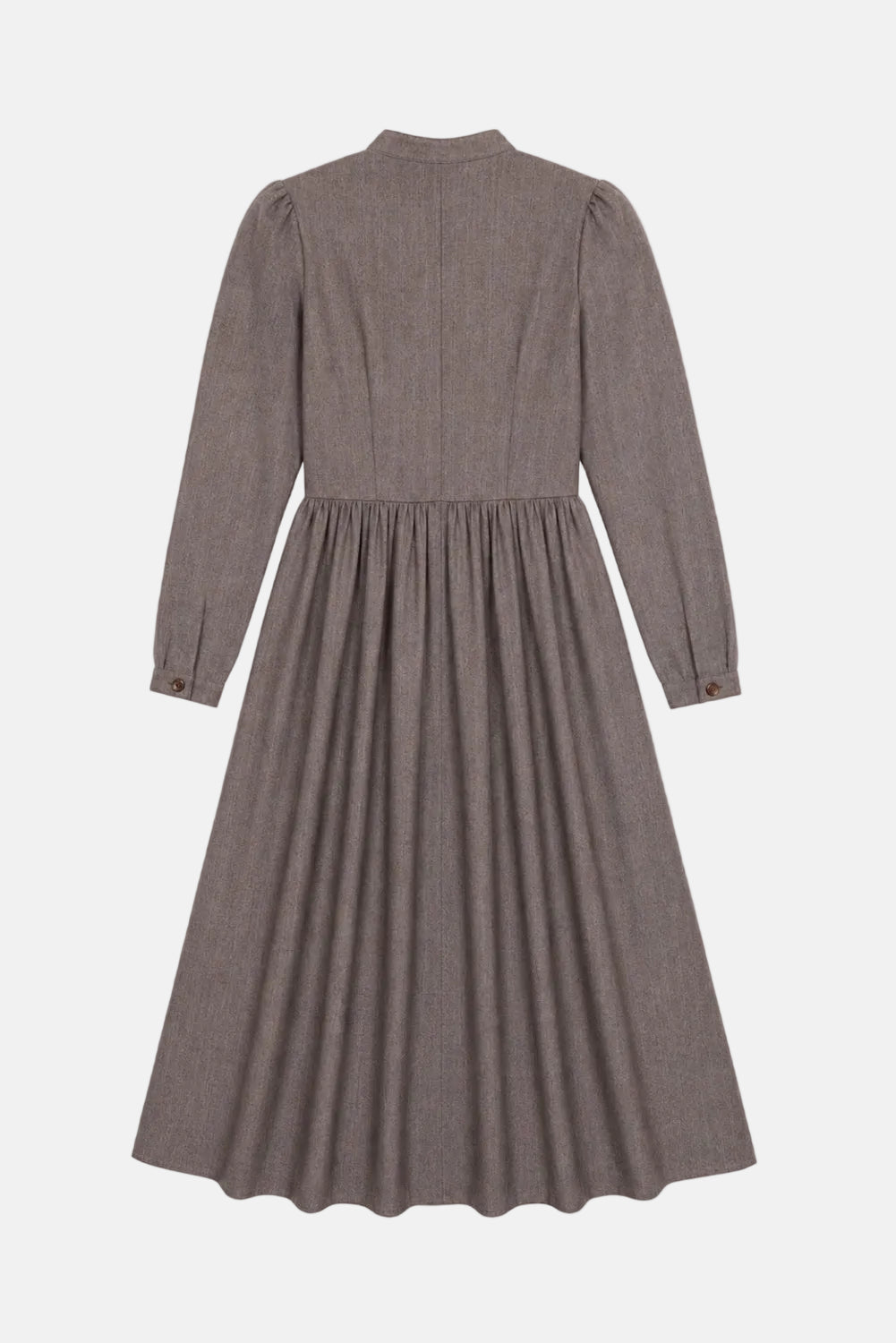 felicitas-damen-kleid-kalmira-baumwoll-flanell-kleid-mit-stehkragen image 2