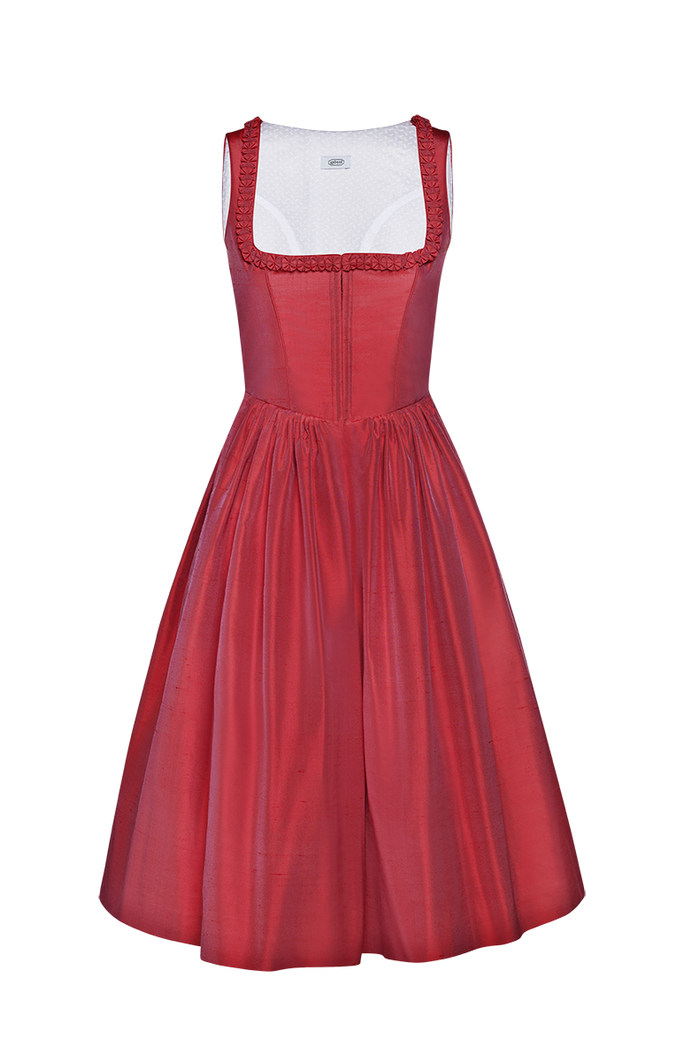 g-ssl-edel-sei-die-frau-festtagsdirndl-aus-dupion-seide-rot-70-cm image 1