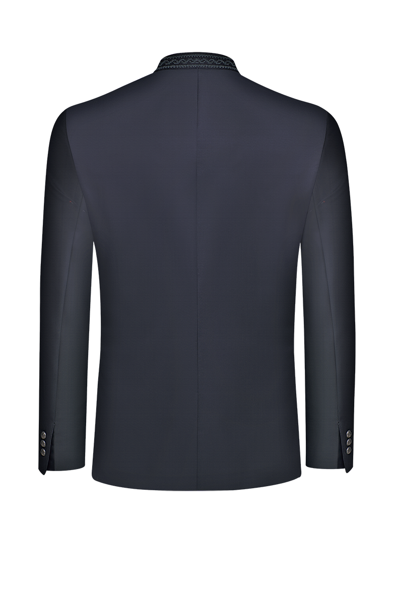 g-ssl-wertvoll-festjacke-wolle-stehkragen-grau-schwarz image 2