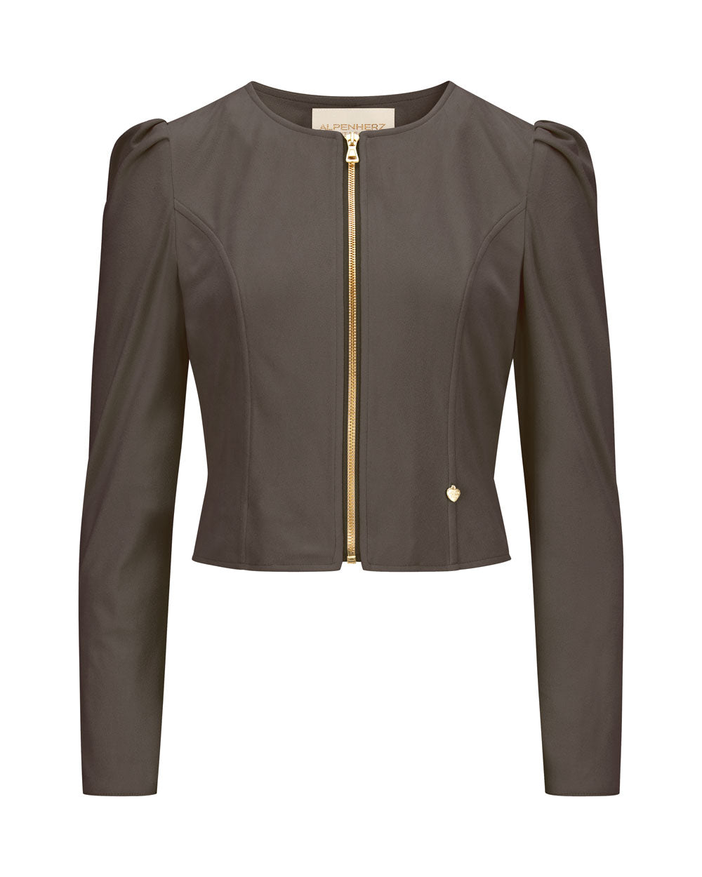 alpenherz-janker-denise-mit-zipper-damenjanker-grau-braun image 1