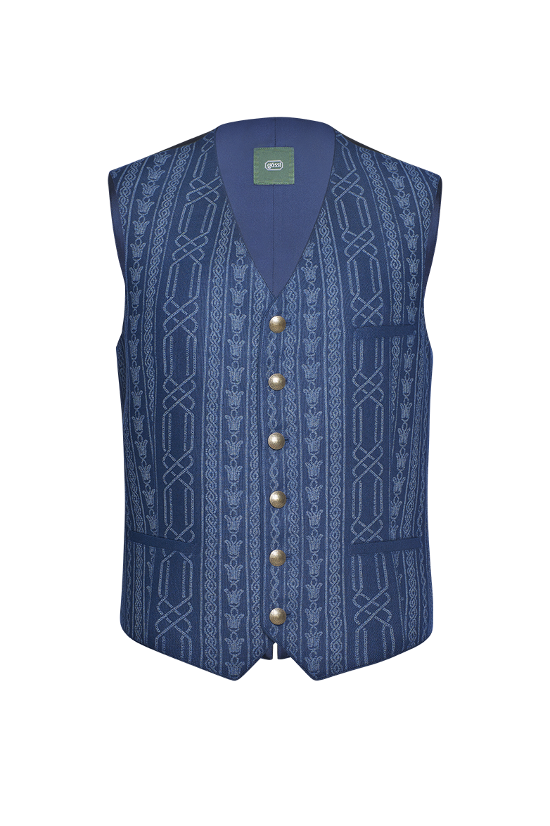 g-ssl-leinengilet-herren-weste-v-ausschnitt-blau image 1